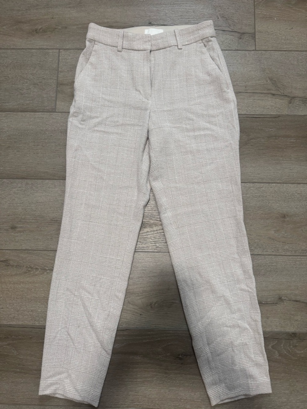 H&M Light Beige Ribbed Knit Top